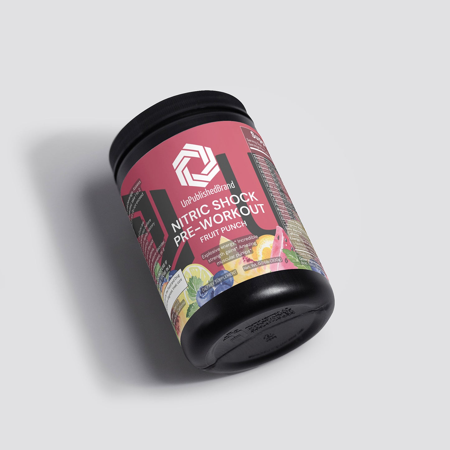 Nitric Shock Pre-Workout Powder (Fruit Punch)